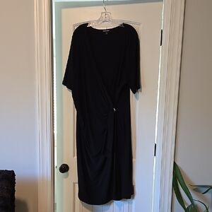 Elegant Black Wrap Dress